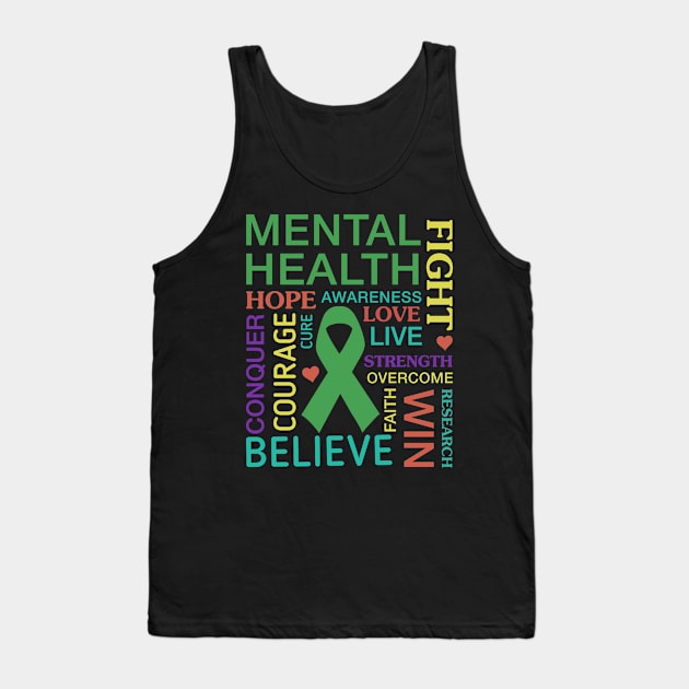 Mental Health Awareness Month Tank Top by Fowlerbg